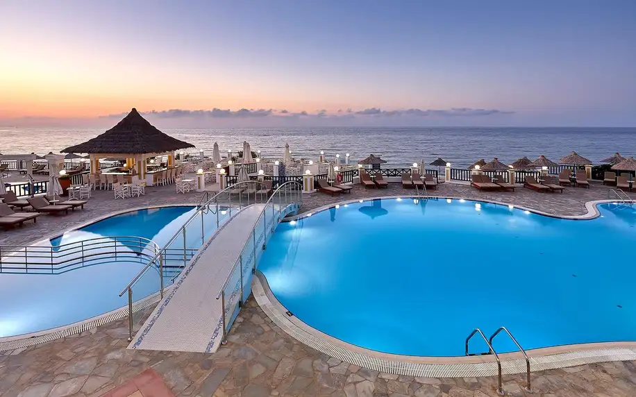 Alexander Beach Hotel Village, Kréta, Dvoulůžkový pokoj s výhledem na moře, letecky, snídaně v ceně