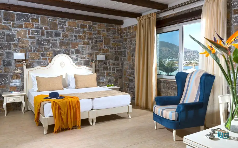 Alexander Beach Hotel Village, Kréta, Dvoulůžkový pokoj s výhledem na moře, letecky, snídaně v ceně