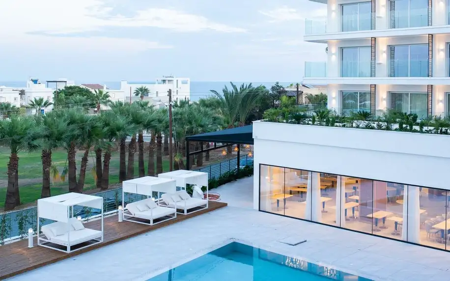 At Herbal Boutique Hotel & SPA, Jižní Kypr, Dvoulůžkový pokoj s výhledem na moře, letecky, polopenze