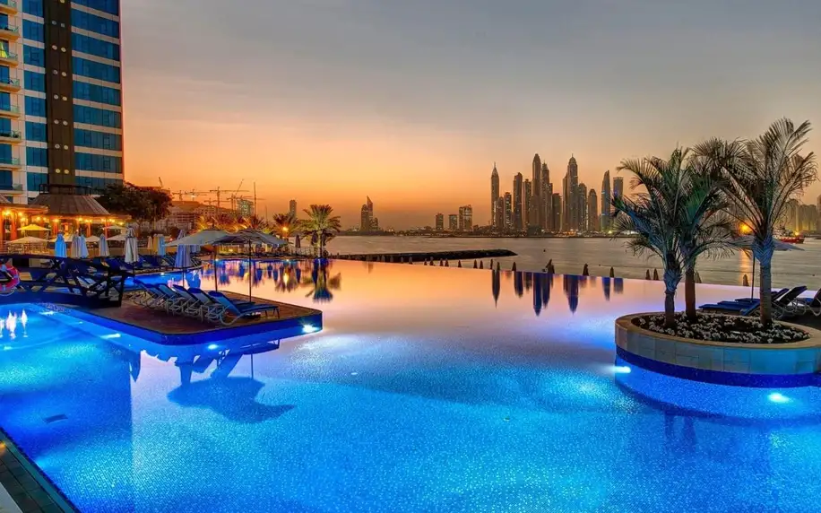 Dukes The Palm, a Royal Hideaway, Dubaj, Studio Premium, letecky, polopenze