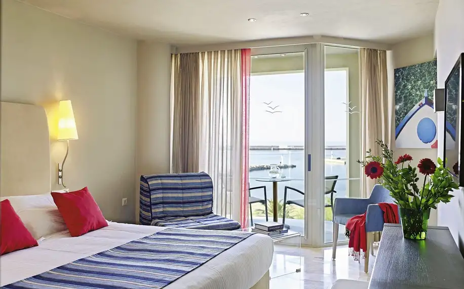Kyma Suites Beach, Kréta, Dvoulůžkový pokoj s výhledem na moře, letecky, plná penze