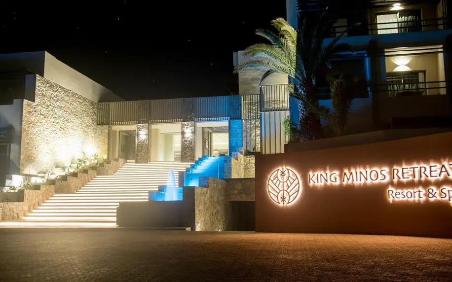 King Minos Retreat Resort & Spa, Kréta, Dvoulůžkový pokoj s výhledem na moře, letecky, polopenze