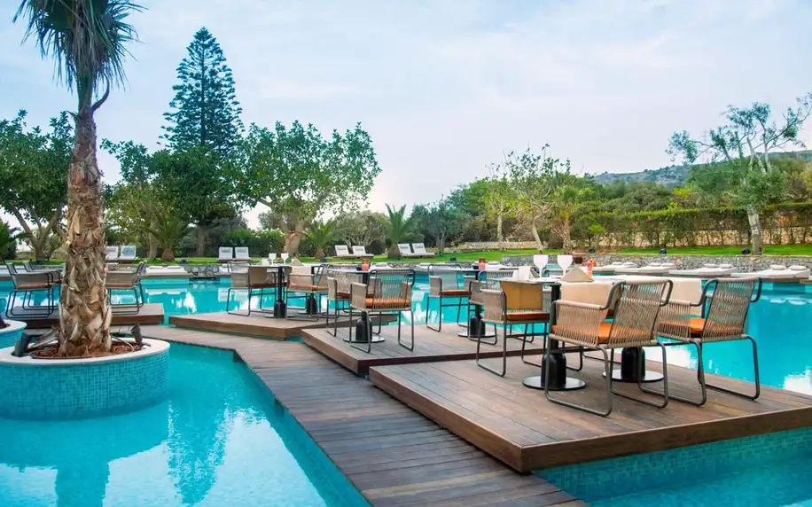 King Minos Retreat Resort & Spa, Kréta, Rodinný pokoj s výhledem do zahrady, letecky, all inclusive