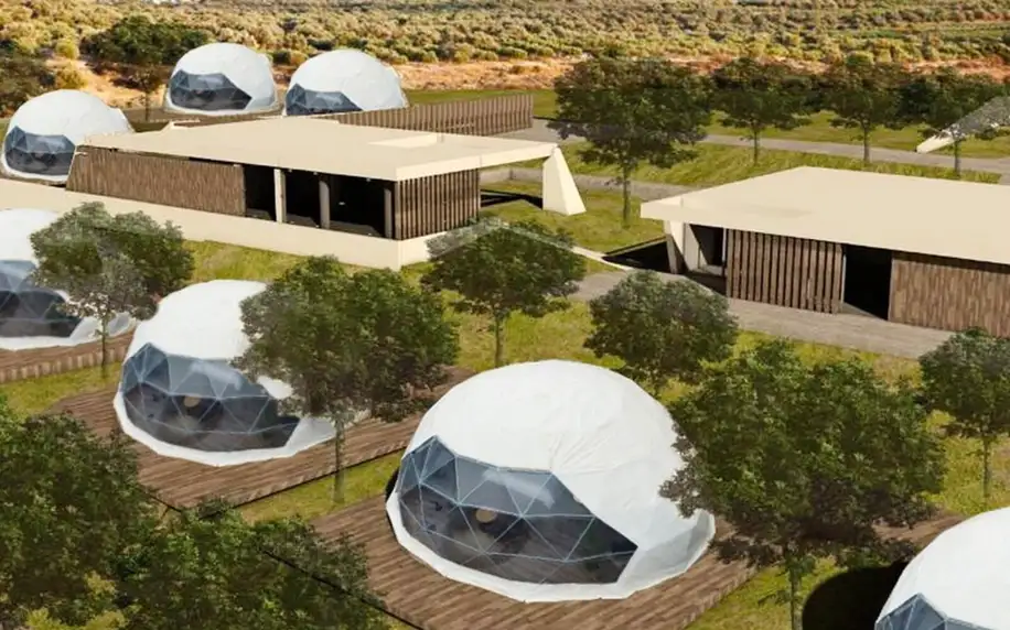 Eco Dome Resort Crete, Kréta, Kopule Deluxe s výhledem na moře, letecky, snídaně v ceně