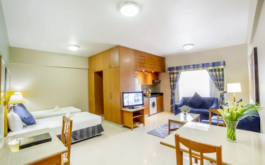 Golden Sands Hotel Apartments, Dubaj, Apartament, letecky, snídaně v ceně