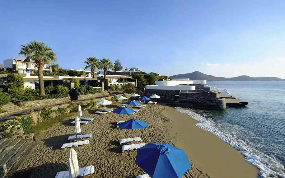 Elounda Beach Hotel & Villas, Kréta, Dvoulůžkový pokoj s výhledem na moře, letecky, snídaně v ceně