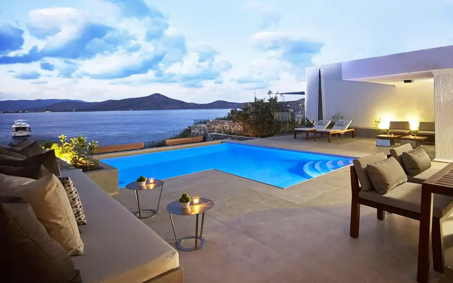 Elounda Peninsula All Suite Hotel, Kréta, Apartmá s výhledem na moře, letecky, snídaně v ceně