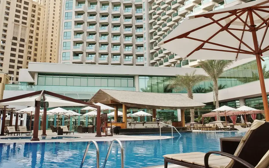 Hilton Dubai The Walk, Dubaj, Studio Výhled do dvora, letecky, plná penze