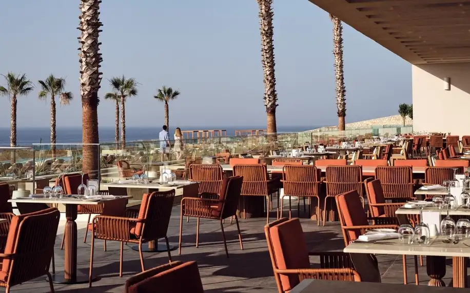 The Royal Senses Resort, Curio Collection by Hilton, Kréta, Dvoulůžkový pokoj Deluxe s výhledem na moře, letecky, snídaně v ceně