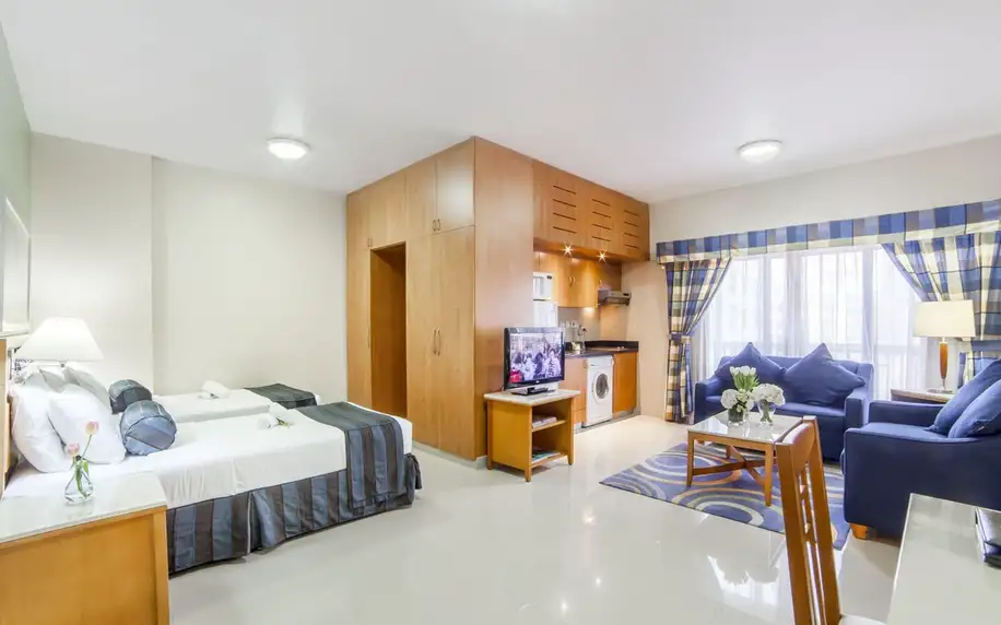 Golden Sands Hotel Apartments, Dubaj, Apartament, letecky, snídaně v ceně