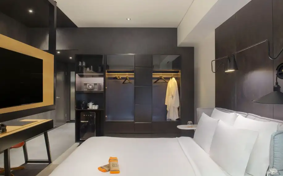 Canopy by Hilton Al Seef, Dubaj, Dvoulůžkový pokoj s manželskou postelí King, letecky, snídaně v ceně