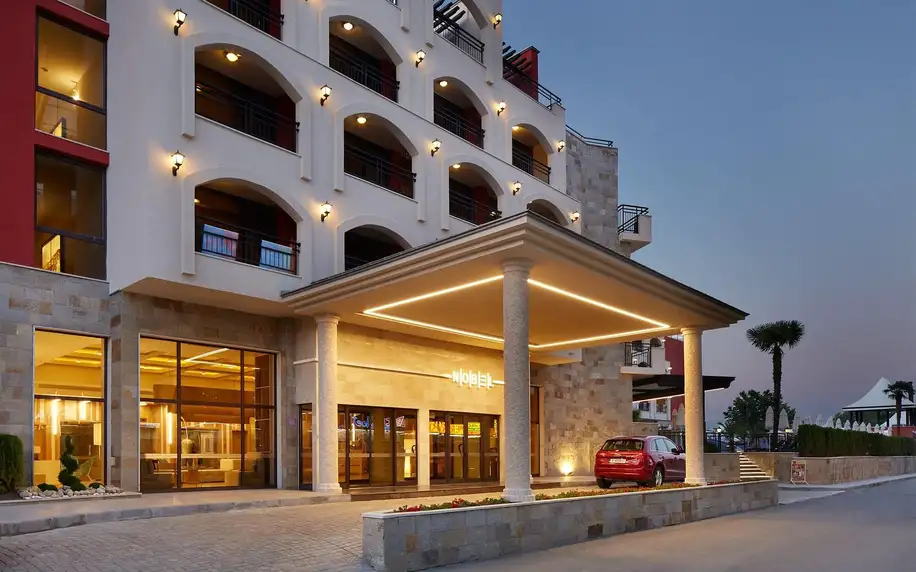 Hotel Nobel, Bulharská riviéra, Dvoulůžkový pokoj s výhledem na moře, letecky, all inclusive