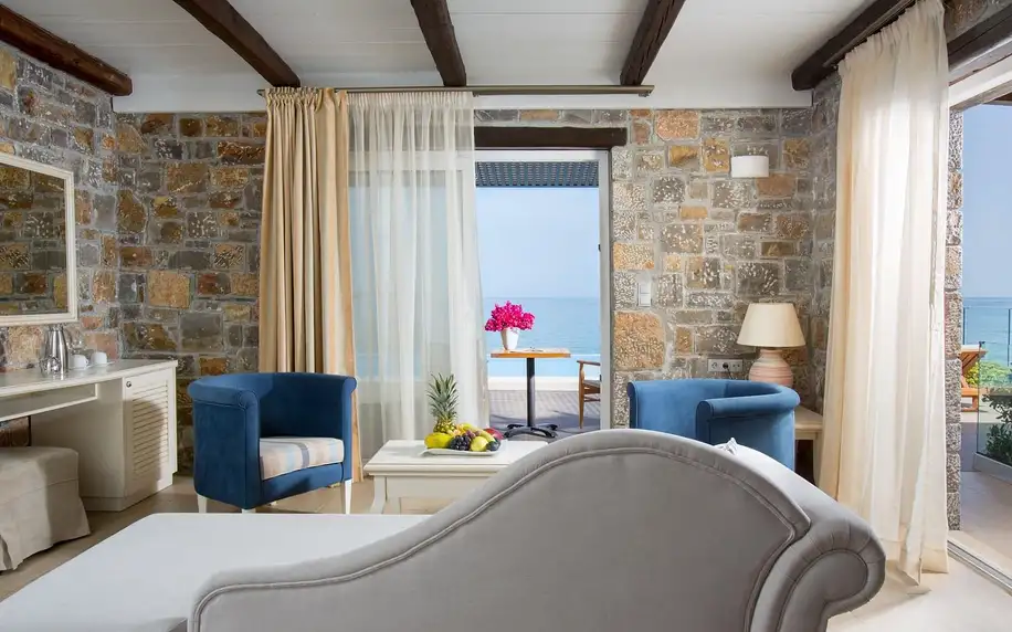 Alexander Beach Hotel Village, Kréta, Rodinný pokoj s výhledem do zahrady, letecky, snídaně v ceně