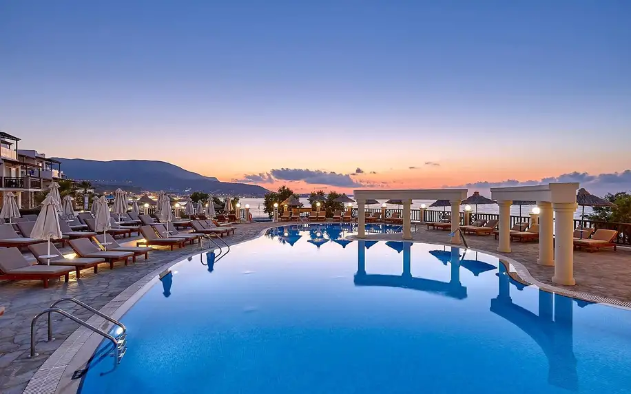 Alexander Beach Hotel Village, Kréta, Dvoulůžkový pokoj s výhledem na moře, letecky, plná penze