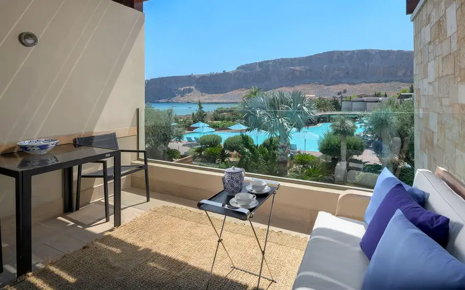 AquaGrand of Lindos Exclusive Deluxe Resort, Rhodos, Apartmá s výhledem na moře, letecky, polopenze