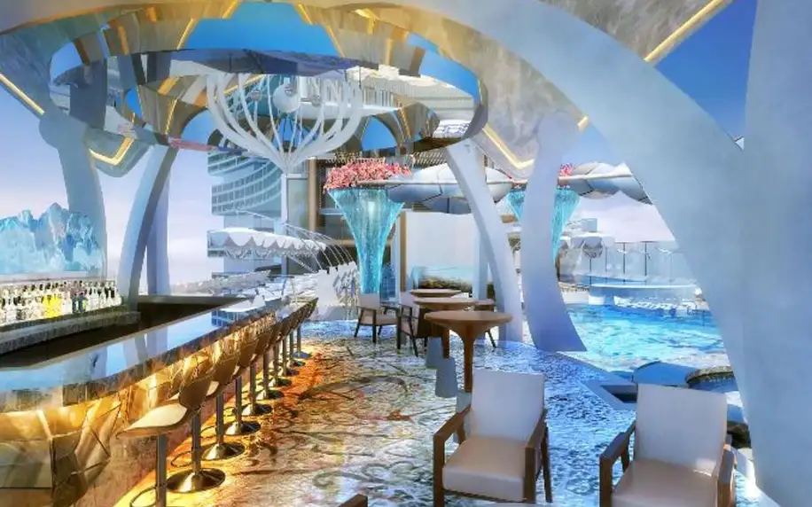 Atlantis The Royal, Dubaj, Dvoulůžkový pokoj Seascape Queen, letecky, snídaně v ceně