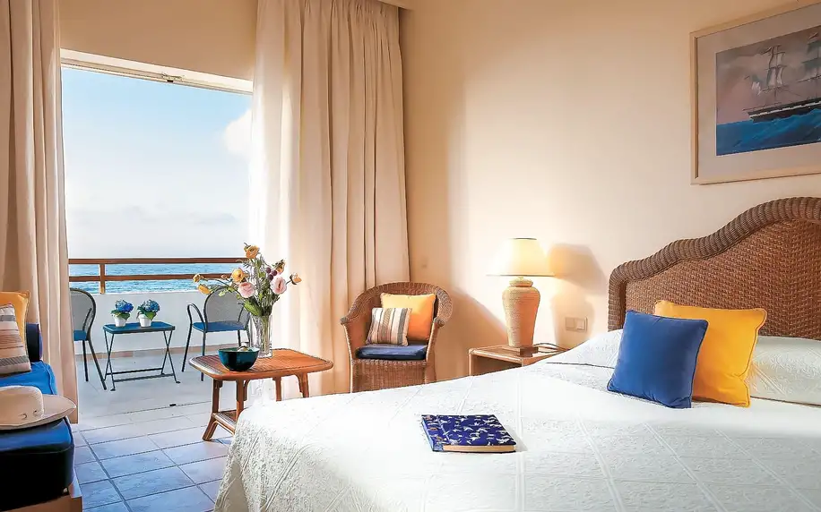 GRECOTEL Marine Palace & Aqua Park, Kréta, Rodinný pokoj s bočním výhledem na moře, letecky, all inclusive