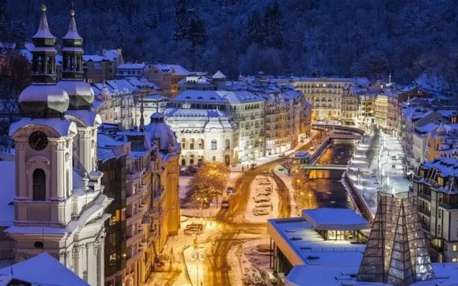 Karlovy Vary luxusně ve 4* Saxonia Boutique Spa Hotelu se snídaní, saunou a procedurami + welcome drink