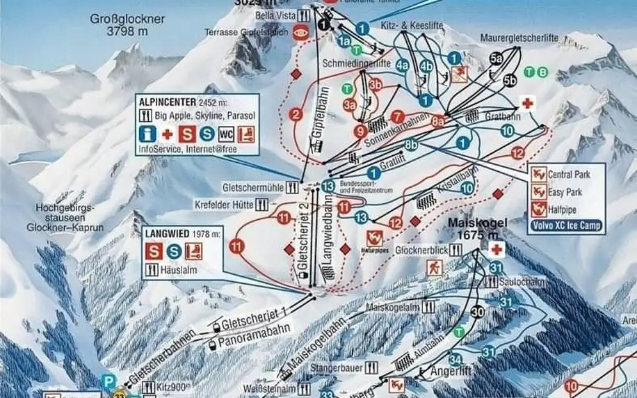 Jarní lyžování Rakousko ledovec Kitzsteinhorn Kaprun 3 dny lyžov..., Kaprun - Zell am See