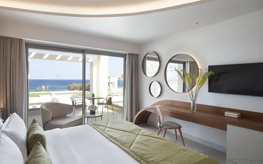 Mayia Exclusive Resort, Rhodos, Dvoulůžkový pokoj Deluxe s výhledem na moře, letecky, strava dle programu
