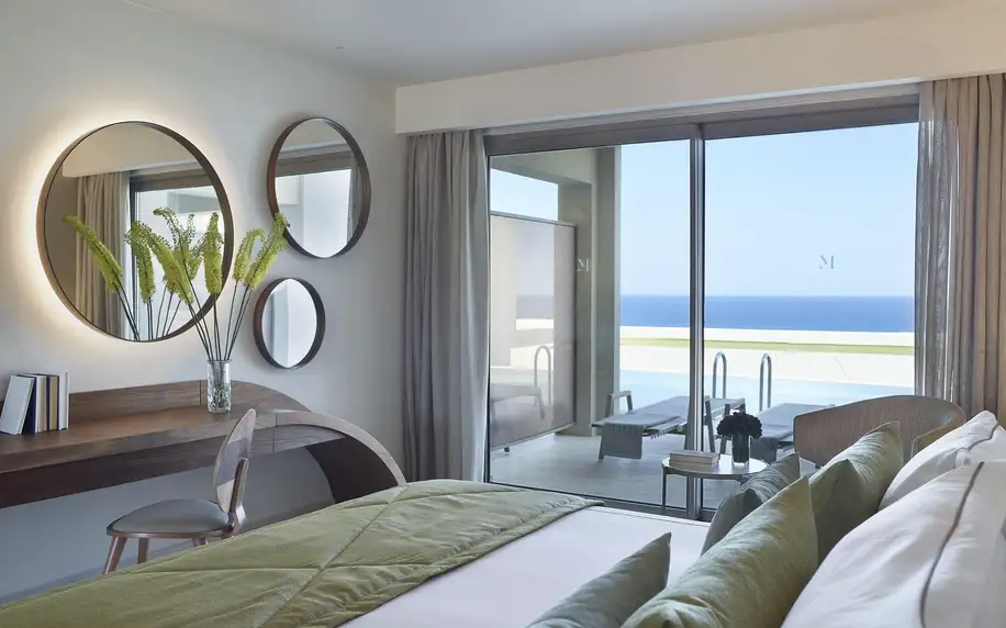 Mayia Exclusive Resort, Rhodos, Apartmá s výhledem na moře, letecky, strava dle programu