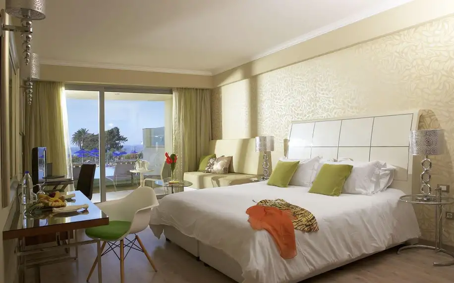 Atrium Platinum Luxury Resort & Spa, Rhodos, Dvoulůžkový pokoj Deluxe s výhledem na moře, letecky, snídaně v ceně