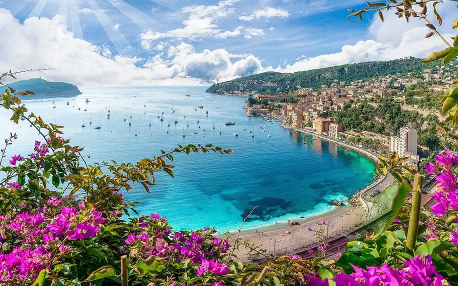 Azurové pobřeží, Monako, Éze, Nice, koupání v moři i poznávání, Provence-Alpes-Côte d'Azur