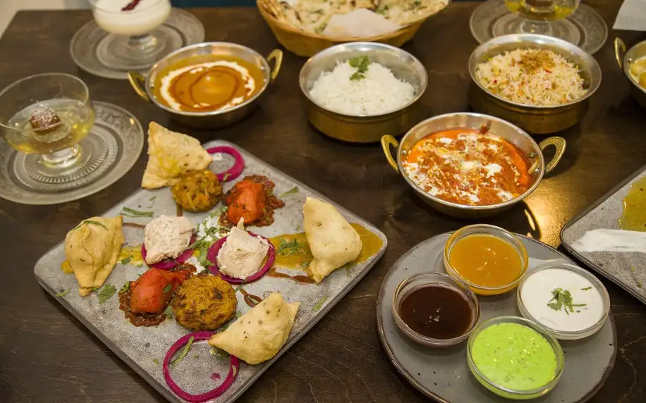 Degustační indické menu pro 2 nebo 4 osoby