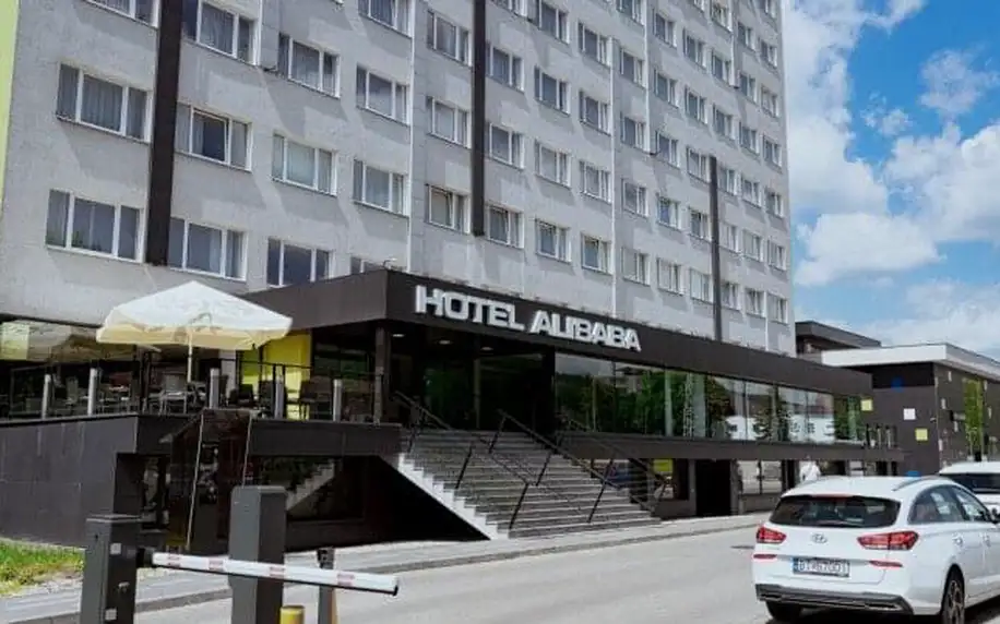 Slovensko v Hotelu Alibaba *** s finskou a parní saunou, polopenzí + sportovní vyžití (tenis, squash, fitness)