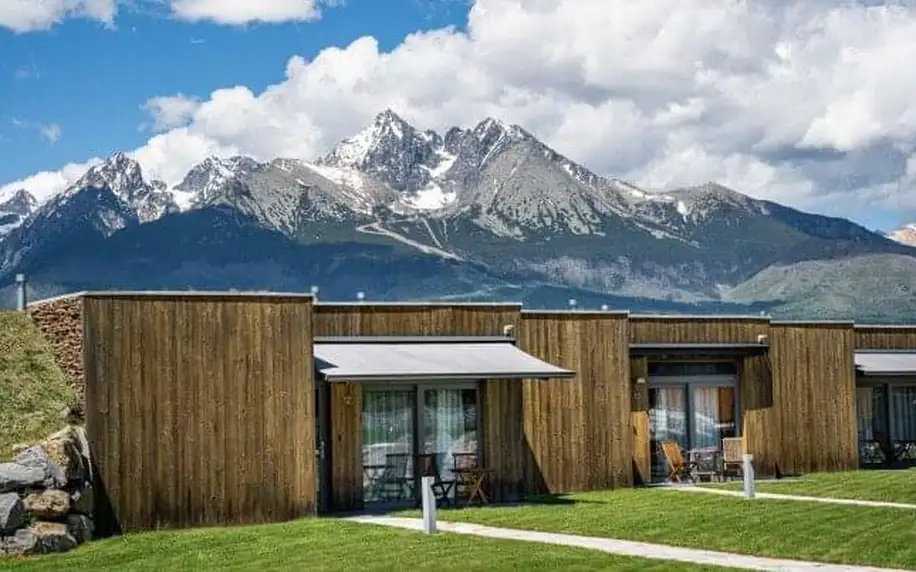 Tatranský NP: Veľká Lomnica v moderním Natur Resortu se snídaní či polopenzí + aquapark nebo lanovka a slevy