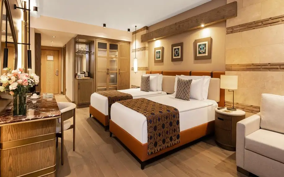 Kempinski Hotel The Dome, Turecká riviéra, Dvoulůžkový pokoj Deluxe s manželskou postelí, letecky, all inclusive