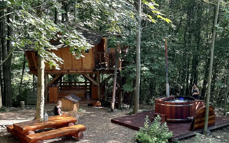 Treehouse na Dolní Moravě s privátním wellness