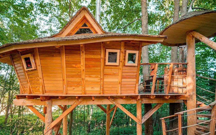 Treehouse na Dolní Moravě s privátním wellness