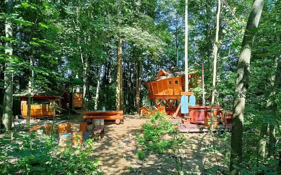Treehouse na Dolní Moravě s privátním wellness