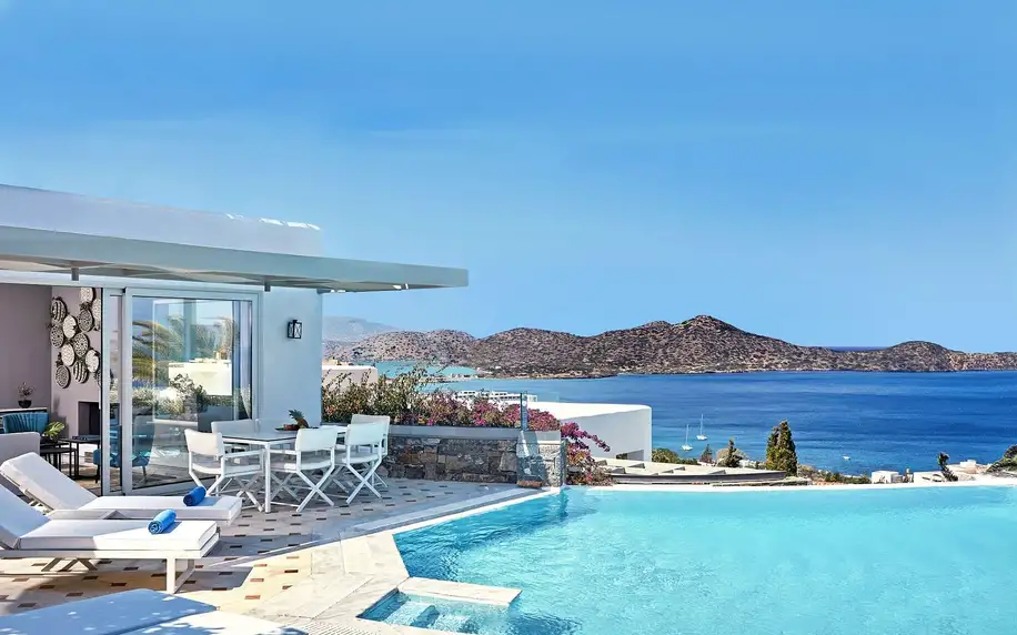 Elounda Gulf Villas - Villas & Suites, Kréta, Apartmá Deluxe, letecky, polopenze