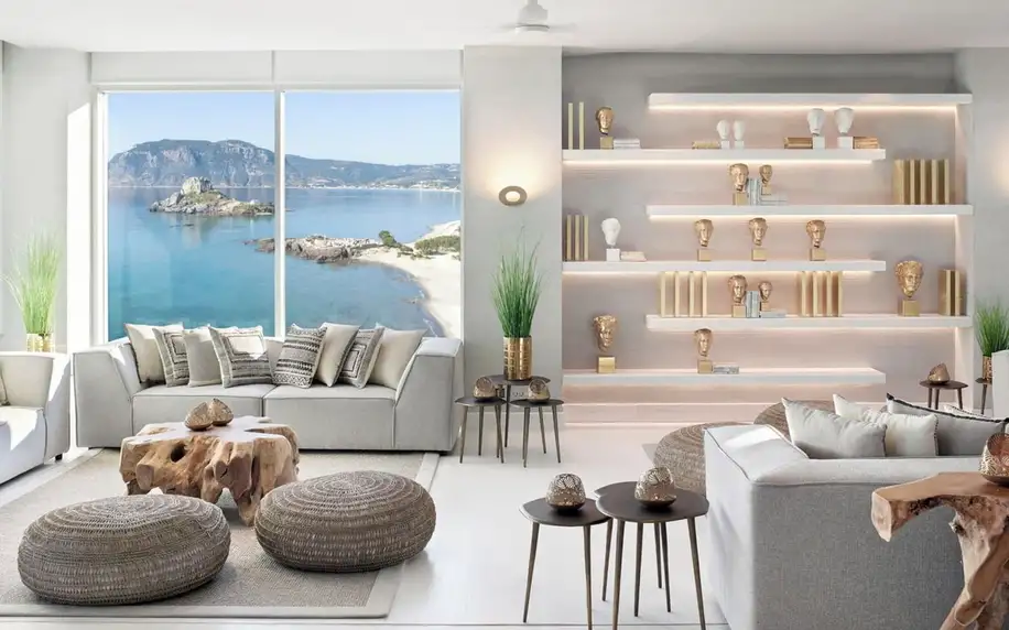 Ikos Aria, Kos, Apartmá s výhledem na moře, letecky, all inclusive