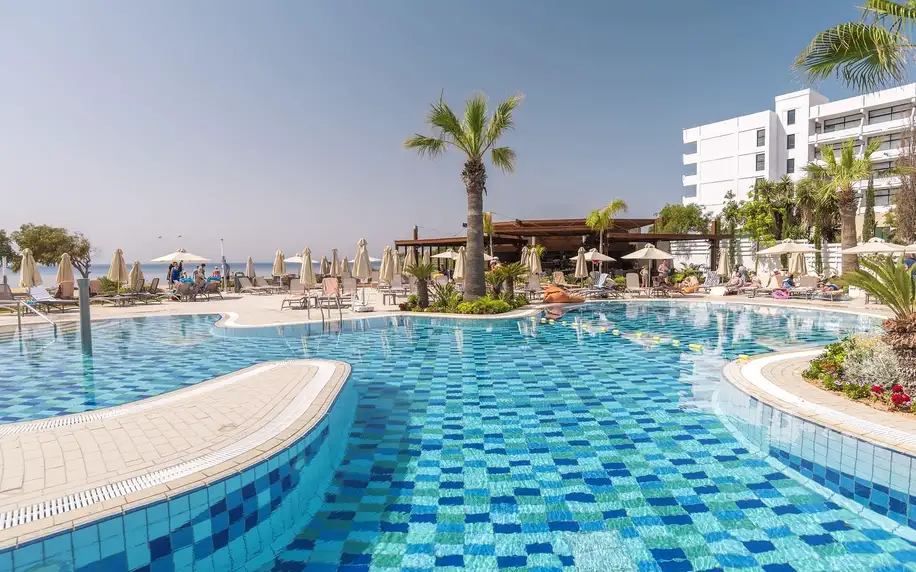 Melissi Beach, Jižní Kypr, Dvoulůžkový pokoj Deluxe s výhledem na moře, letecky, all inclusive