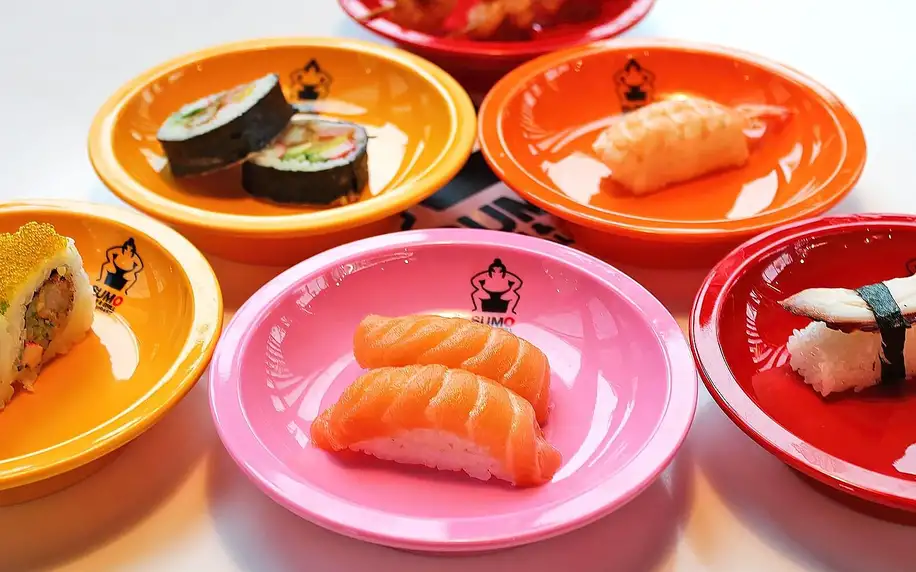 Running sushi v Letňanech: 90minutové all you can eat