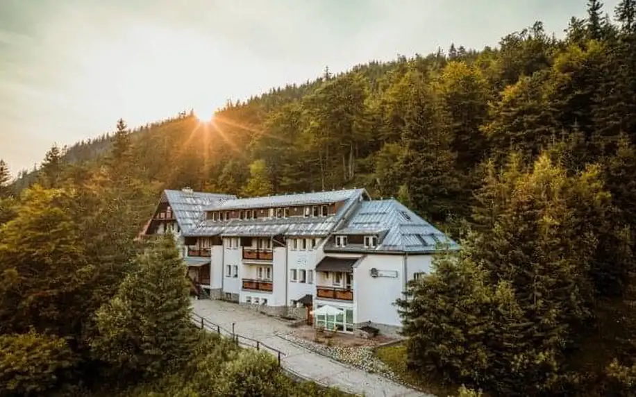 Nízké Tatry: Aktivní pobyt v blízkosti atrakcí v horském Hotelu Totem *** s polopenzí, saunou a lahví vína