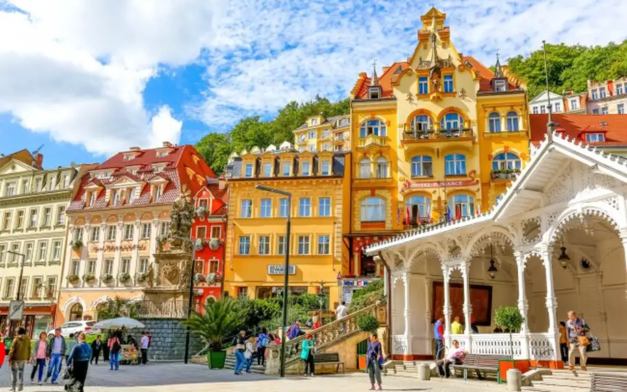 Karlovy Vary v luxusním Hotelu Prezident **** s polopenzí a neomezeným wellness a fitness + welcome drink