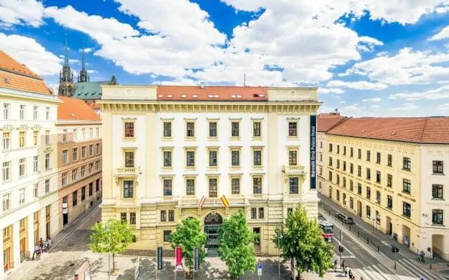 Pobyt přímo v historickém centru Brna: Luxusní Hotel Barceló Palace ***** se snídaněmi a 24h fitness centrem