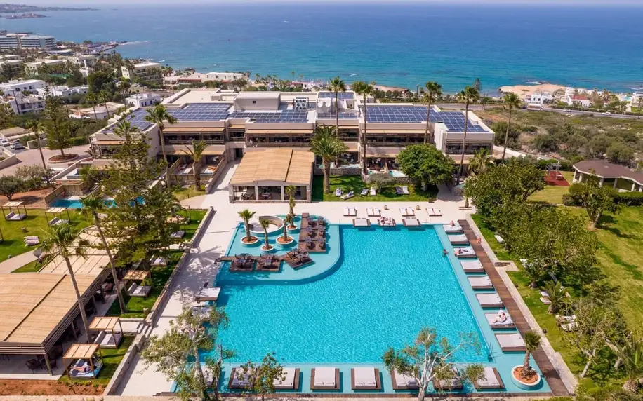 King Minos Retreat Resort & Spa, Kréta, Rodinný pokoj s výhledem na moře, letecky, polopenze