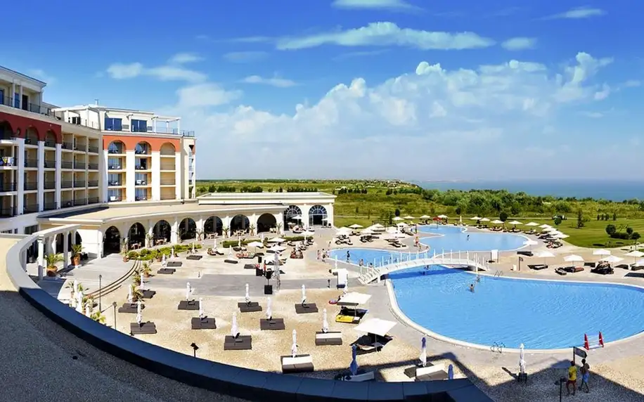 Hotel Lighthouse Golf & Spa Resort, Bulharská riviéra, Apartmá s výhledem na pozemek, letecky, polopenze