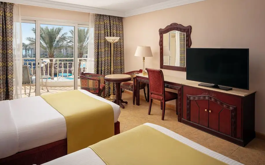 Palm Royale Resort, Hurghada, Dvoulůžkový pokoj Superior s výhledem na moře, letecky, all inclusive