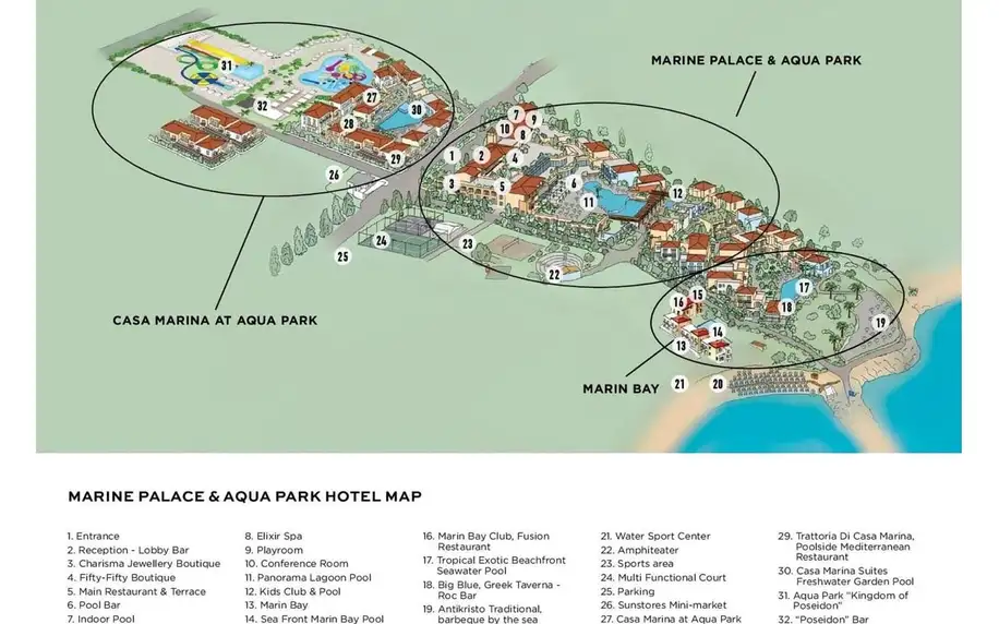 GRECOTEL Marine Palace & Aqua Park, Kréta, Dvoulůžkový pokoj s výhledem do zahrady, letecky, all inclusive