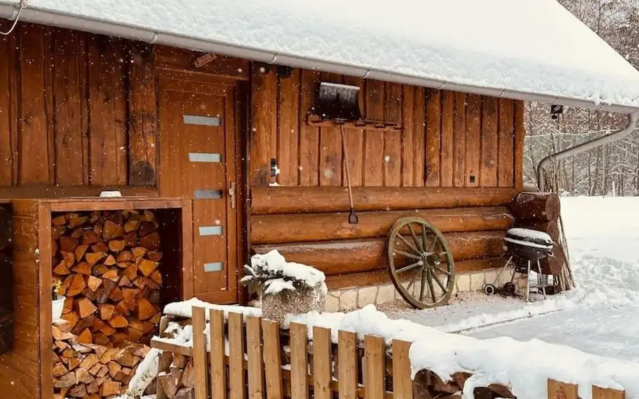 Karlovarský kraj: Dřevěný romantický srub v Krušných horách