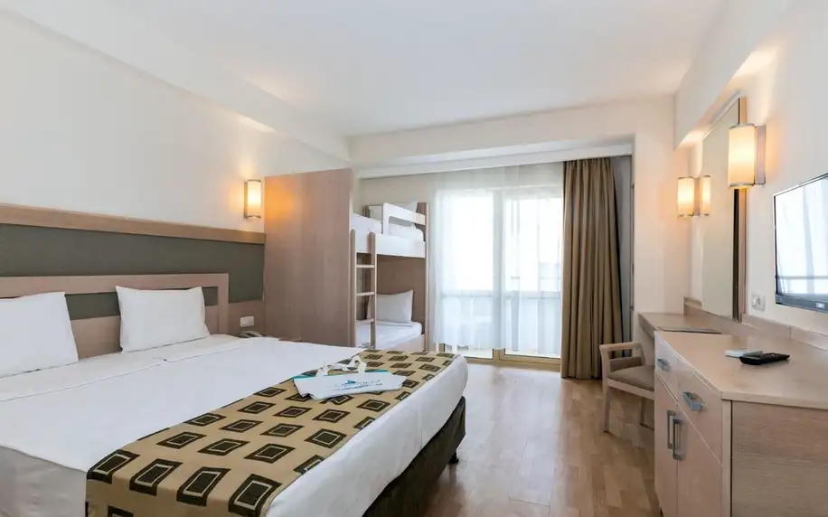 Side Breeze Hotel, Turecká riviéra, Rodinný pokoj s patrovou postelí, letecky, all inclusive