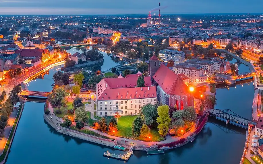 Wrocław: památky, nákupy, hotel se snídaní i parkováním