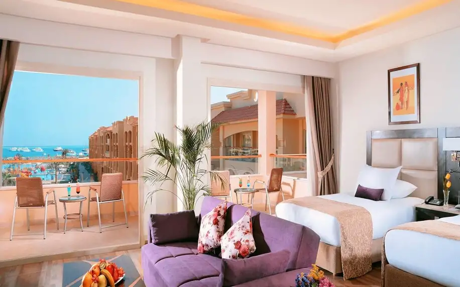 Pickalbatros White Beach Resort, Hurghada, Apartmá Junior, letecky, all inclusive