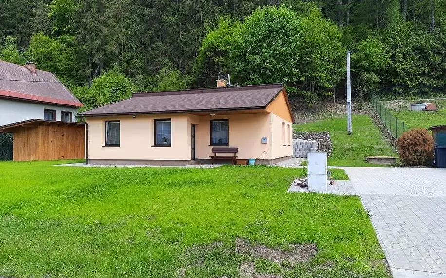 Liberecký kraj: Líšný 105 celý nový dům se zahradou u Jizery a cyklo-stezky New house by Jizera river and bicycle path